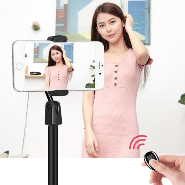 4 PCS Desktop Stand Mobile Phone Tablet Live Broadcast Stand Telescopic Disc Stand, Colour: Black