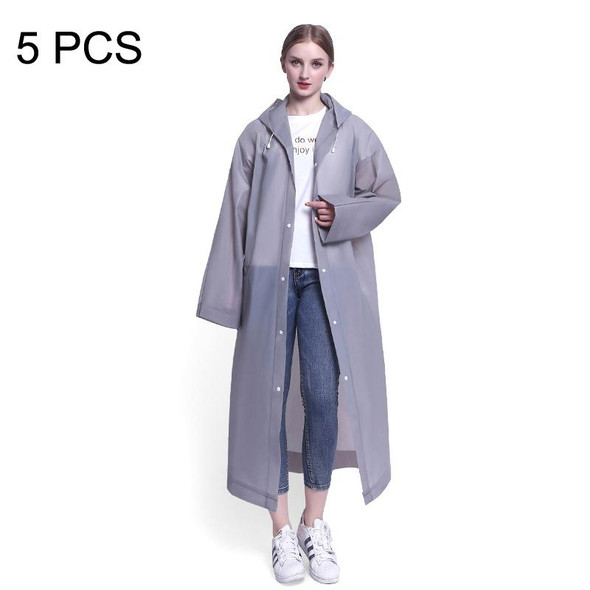 5 PCS Adult Windproof Waterproof Thickening Joint Raincoat, Color Random Delivery, Style: Open Type