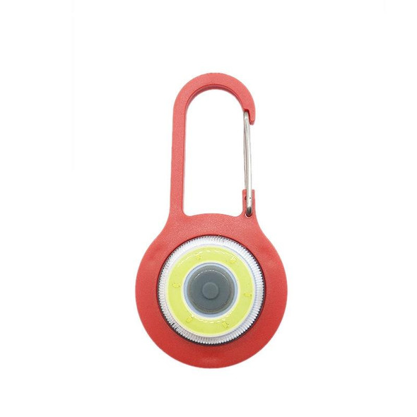 3 PCS Mini Carabiner COB Flashlight Outdoor Portable Keychain Night Fishing Light Random Colour Delivery(Red)