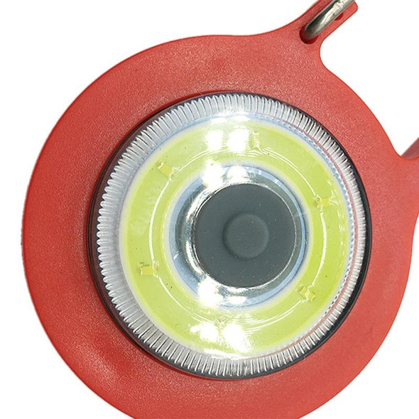 3 PCS Mini Carabiner COB Flashlight Outdoor Portable Keychain Night Fishing Light Random Colour Delivery(Red)
