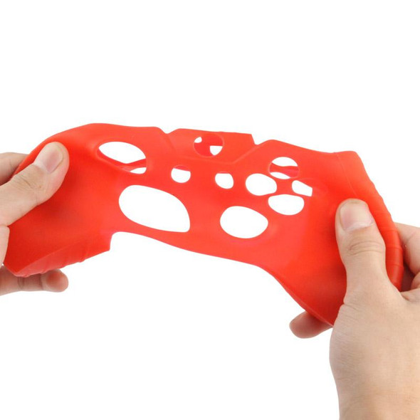 Flexible Silicone Protective Case for Xbox One(Red)