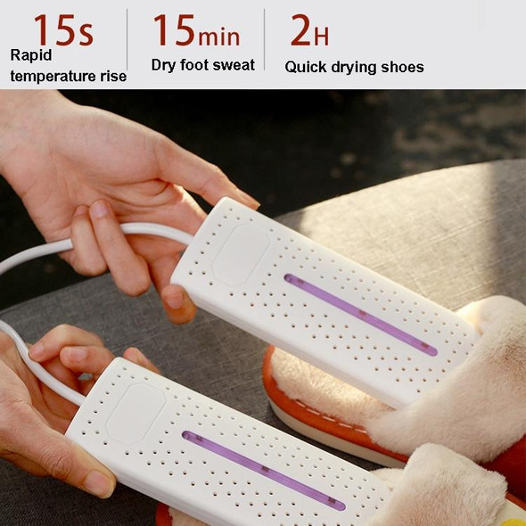 10W Household Shoe Dryer Shoe Deodorant Shoe Dryer Smart Timed Folding Shoe Baker Socks Dryer With Purple Lamp EU Plug