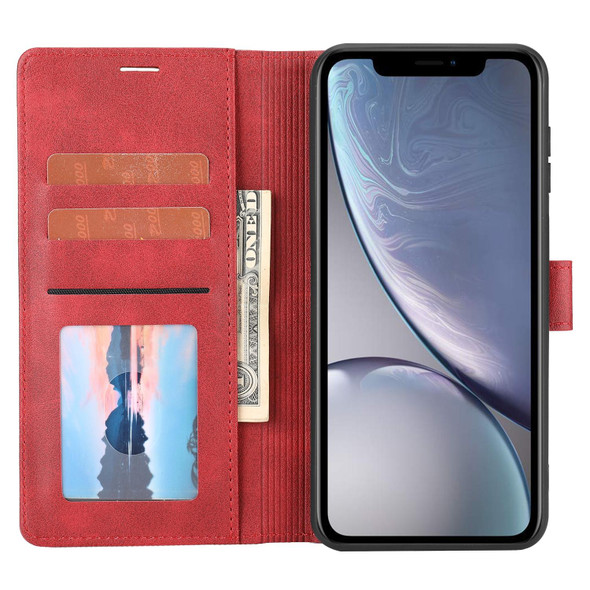 Classic Wallet Flip Leatherette Phone Case - iPhone XR(Red)