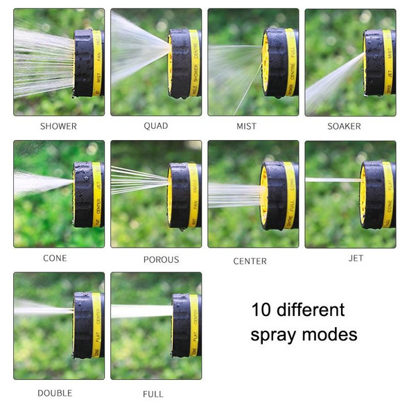 10 Functional Watering Sprinkler Head Household Water Pipe, Style: D6+4 Connector+5m 4-point Tube