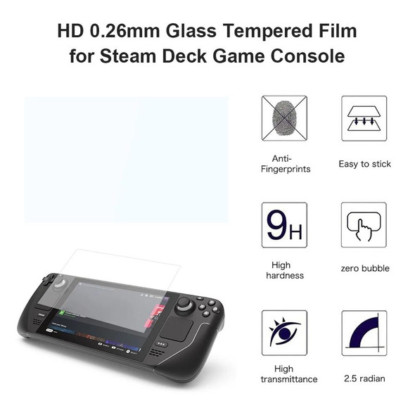 0.26mm 9H 2.5D Tempered Glass Film - Deck Game Console