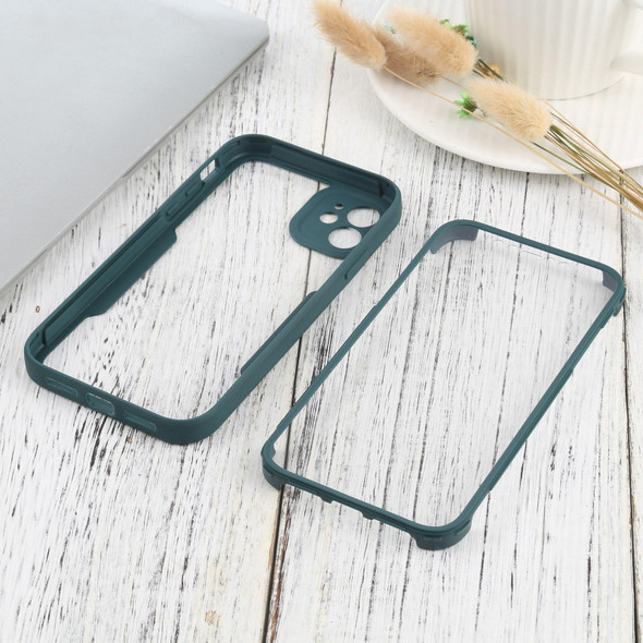 Acrylic + TPU 360 Degrees Full Coverage Shockproof Protective Case - iPhone 11(Green)