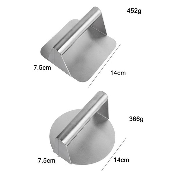 304 Stainless Steel Hamburger Manual Meat Press, Specification: Circular