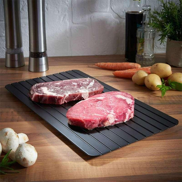 Thawing Plate Frozen Quick Thawing Plate Kitchen Tool Aluminum Alloy Thawing Plate, Specification: Large 3mm