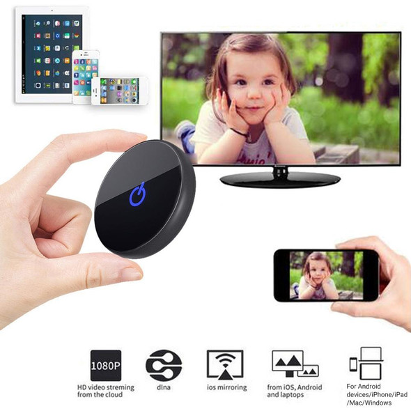 C29 1080P 2.4G + 5G  Wireless Display Dongle TV Stick WiFi DLNA HDMI-Compatible Display Receiver - TV iOS / Andorid Phone