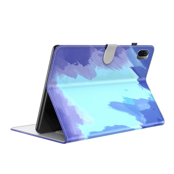 Xiaomi Mi Pad 5 / 5 Pro Voltage Watercolor Pattern Skin Feel Magnetic Horizontal Flip PU Leather Case with Holder & Card Slots & Photo Frame & Sleep / Wake-up Function(Winter Snow)