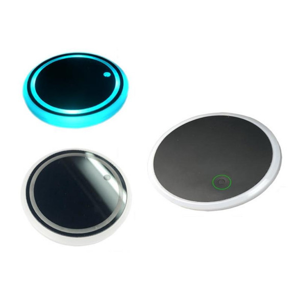 1 Pair 68mm LED Smart Light-Emitting Coaster Light Car Cup Slot Atmosphere Light(Modern Technology)