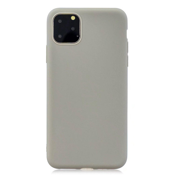 Solid Color Frosted TPU Phone Case - iPhone 13 mini(Gray)