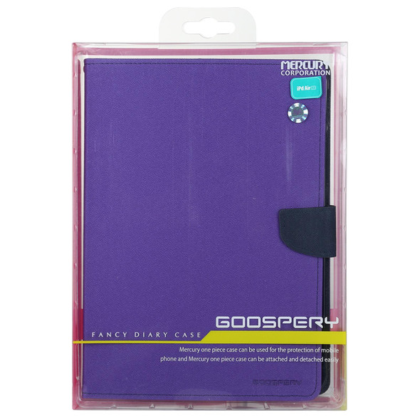 GOOSPERY FANCY DIARY Horizontal Flip PU Leather Case with Holder & Card Slots & Wallet - iPad Air (2020)(Purple)