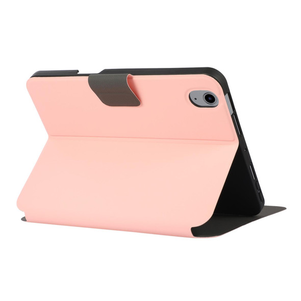 Electric Pressed Texture Horizontal Flip Leatherette Tablet Case with Holder & Pen Slot - iPad mini 6(Pink)