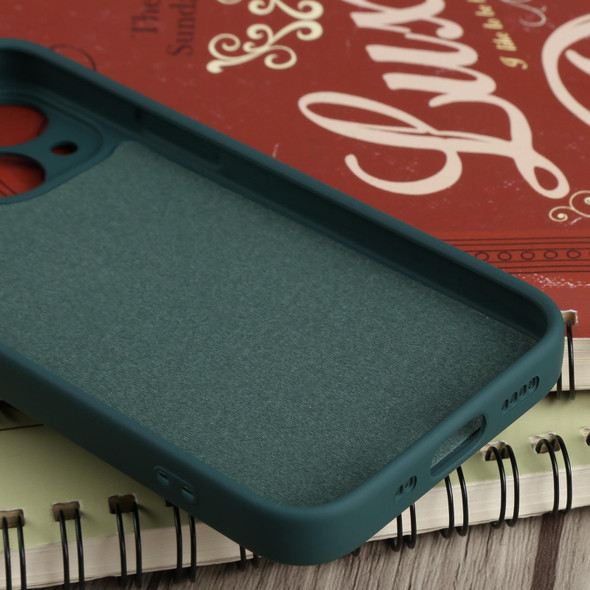 Liquid Silicone Shockproof Magsafe Case - iPhone 13 mini(Deep Green)