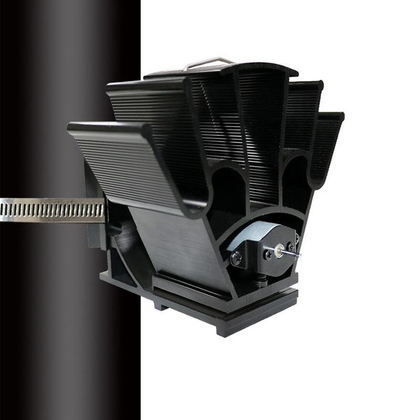 YL603 Thermodynamic Magnetless Wall Mounted Fireplace Fan(Black)