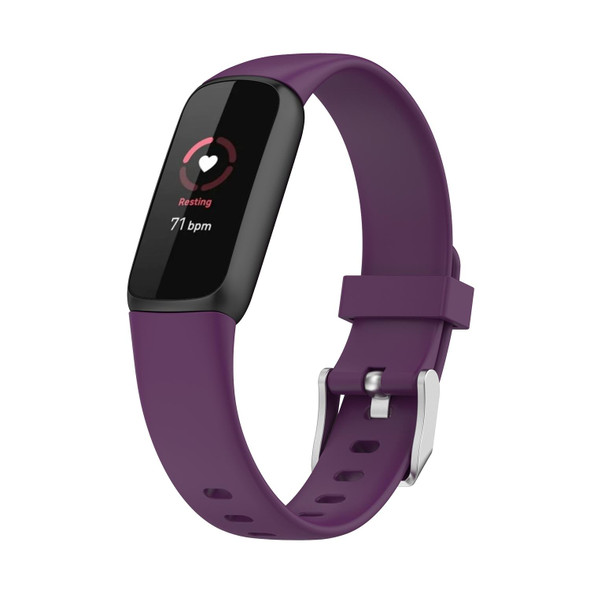 Fitbit Luxe Silicone Watch Band, Size: L (Dark Purple)