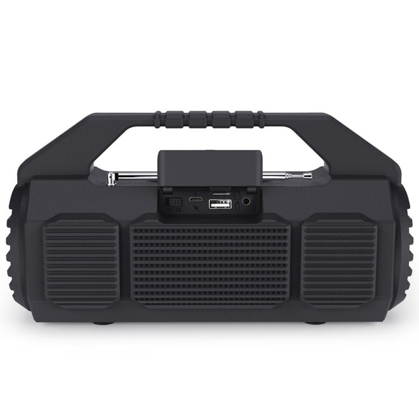 NewRixing NR-4025FM Outdoor Splash-proof Water Portable Bluetooth Speaker, Support Hands-free Call / TF Card / FM / U Disk(Black)