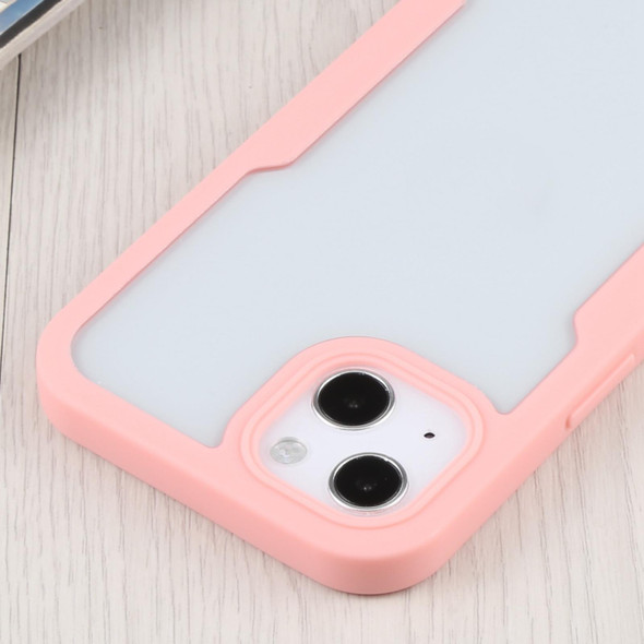 Acrylic + TPU 360 Degrees Full Coverage Shockproof Protective Case - iPhone 13(Pink)