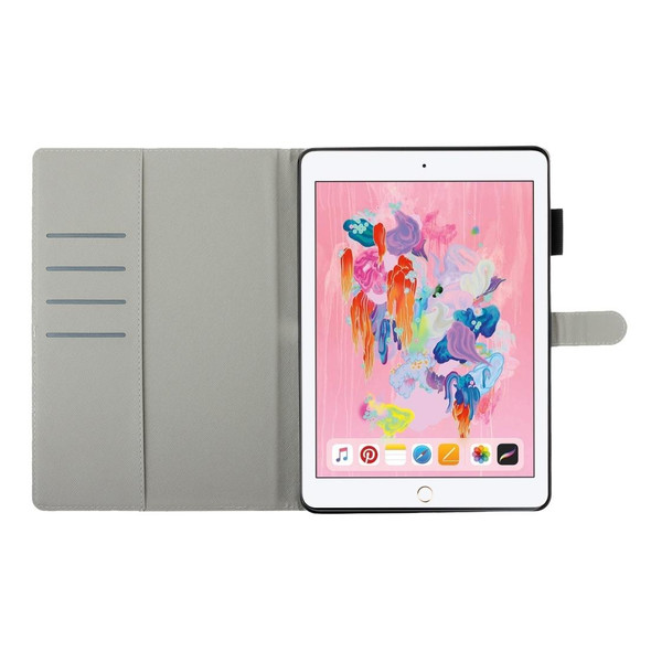 3D Embossing Pattern Leatherette Tablet Case - iPad 10.2 2021 A2602(Elephant)