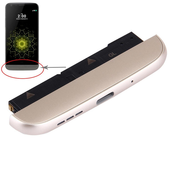 Bottom (Charging Dock + Microphone + Speaker Ringer Buzzer) Module for LG G5 / H840 / H850 / H845 / H830(Gold)