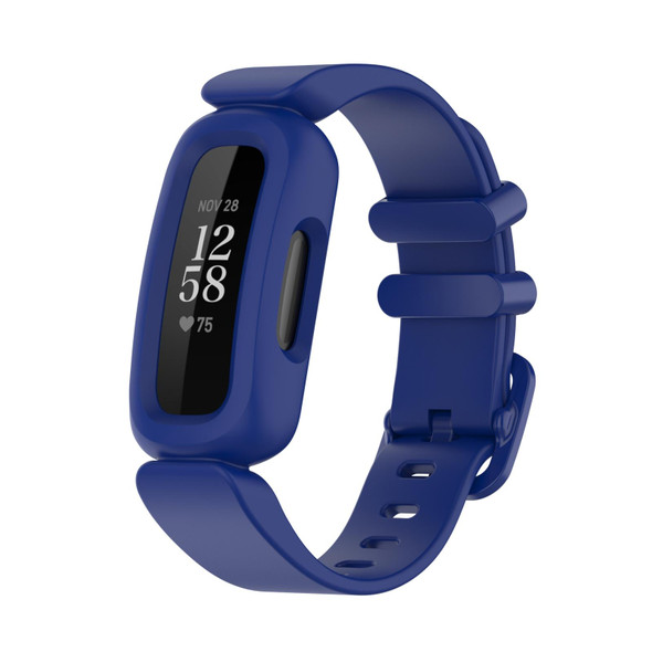 Fitbit Ace 3 Silicone Integrated Watch Band(Dark Blue)