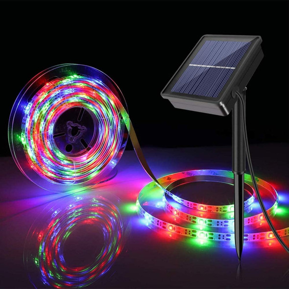 5m Solar-Powered RGB Waterproof Strip Lights for Outdoors