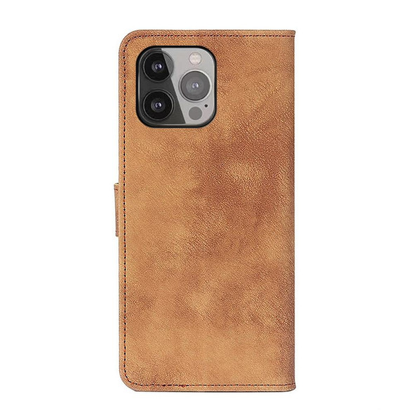 Antelope Texture Magnetic Buckle Horizontal Flip PU Leatherette Case with Card Slots & Wallet & Holder - iPhone 13 Pro Max(Brown)