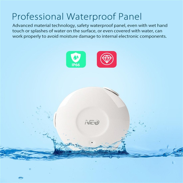 NEO NAS-WS02W WiFi Water Sensor & Flood Detector, Support Android / IOS systems