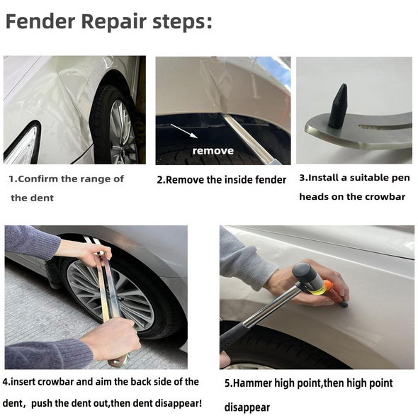 N6 96 in 1 Car Paintless Dent Removal Fender Damage Repair Puller Lifter, Plug Type:EU Plug