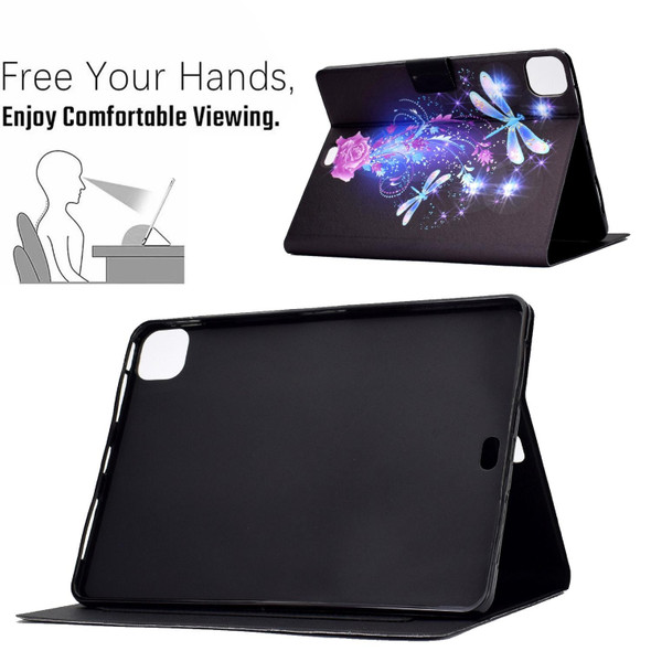 Electric Pressed TPU Leatherette Tablet Case - iPad Pro 11 2021 / 2020(Butterfly)