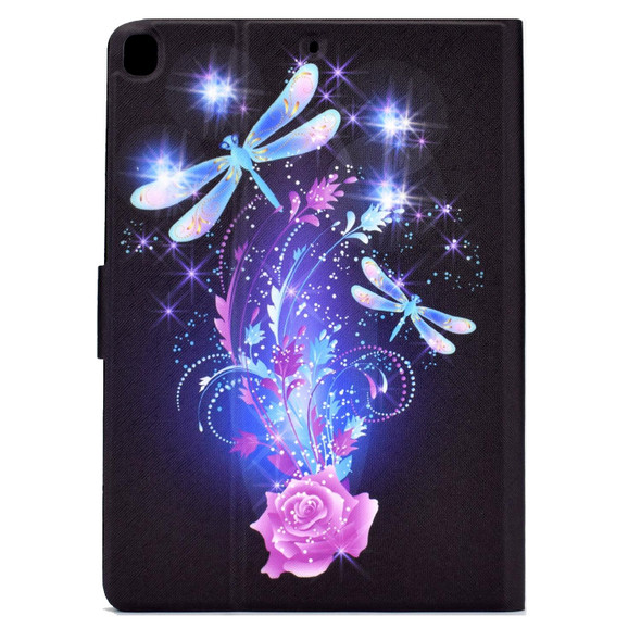 Electric Pressed TPU Leatherette Tablet Case - iPad 10.2 2021 / 2020(Butterfly)