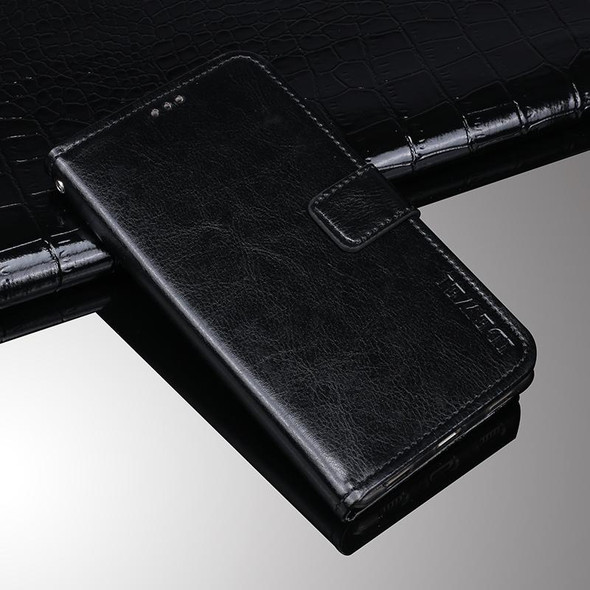 Blackview A100 idewei Crazy Horse Texture Horizontal Flip Leatherette Case with Holder & Card Slots & Wallet(Black)