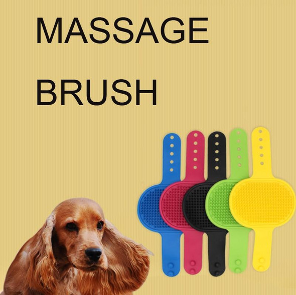 20 PCS Pet Bathing Massage Brush - Dogs Cleaning And Beauty Tools(Black)