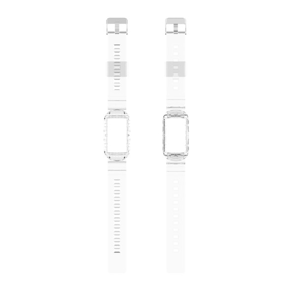 Fitbit Charge 4 Silicone One Body Armor Watch Band(Transparent)