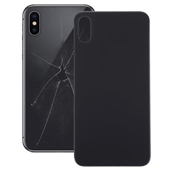 Glass Battery Back Cover for iPhone X(Black)