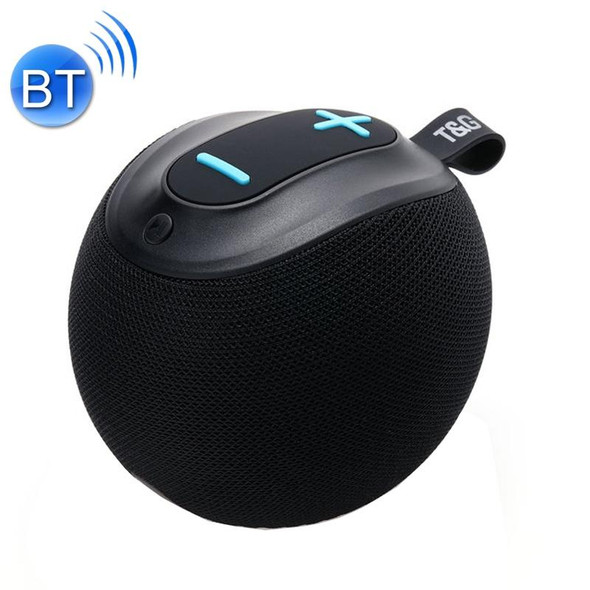 T&G TG623 TWS Portable Wireless Speaker Outdoor Waterproof Subwoofer 3D Stereo Support FM / TF Card(Black)