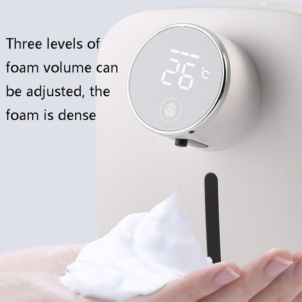 X101 Intelligent Automatic Sensor Soap Dispenser USB Rechargeable Wall-Mounted Foam Hand Washing Machine(White)