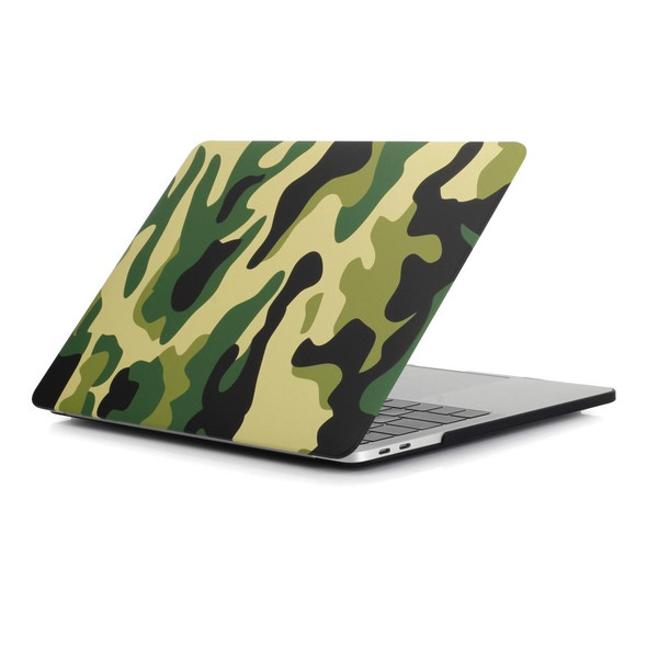 Camouflage Pattern Laptop Water Decals PC Protective Case - Macbook Pro 15.4 inch A1286(Green Camouflage)