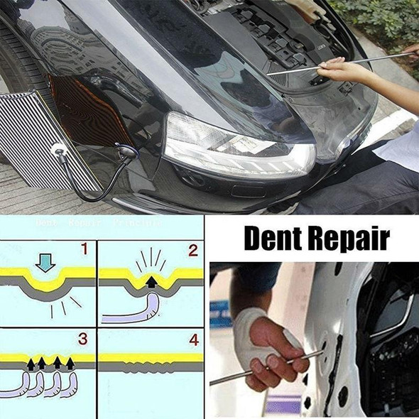 Q1 23 in 1 Car Paintless Dent Repair Hail Remover Hooks Rods Kit