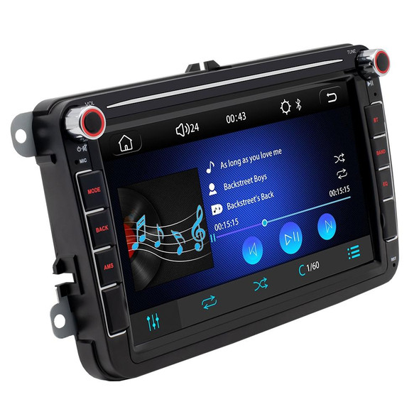 9083 - Volkswagen 8 inch IPS Screen Car MP5 Audio Player, Support Bluetooth Hand-free Calling / FM / SD Card / AUX / Wireless Mirrorlink
