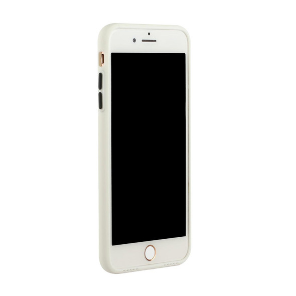 Card Slot Design Shockproof TPU Protective Case - iPhone 8 & 7(White)