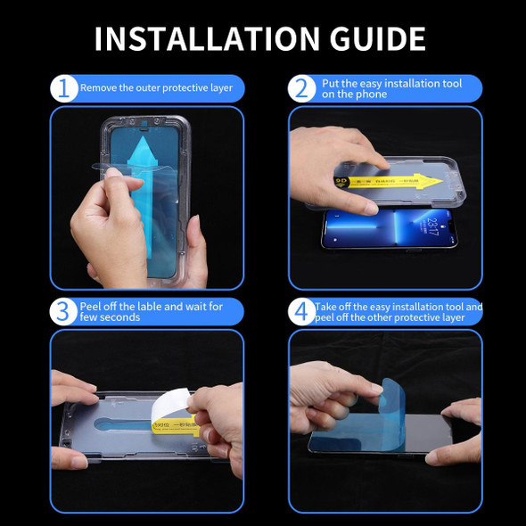 ENKAY Quick Stick Tempered Glass Film - iPhone 13 / 13 Pro