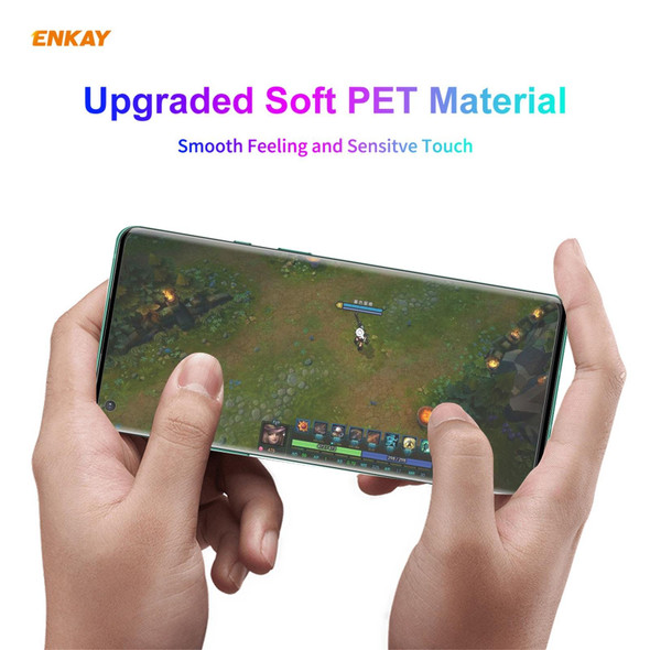 1 PCS - OnePlus 9 Pro ENKAY Hat-Prince 3D Full Screen PET Curved Hot Bending HD Screen Protector Soft Film