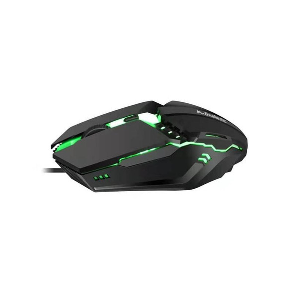 2 PCS K-Snake M11 4 Keys 1600DPI Luminous Game Wired Mouse Notebook Desktop USB Wired Mouse, Cable Length: 1.5m