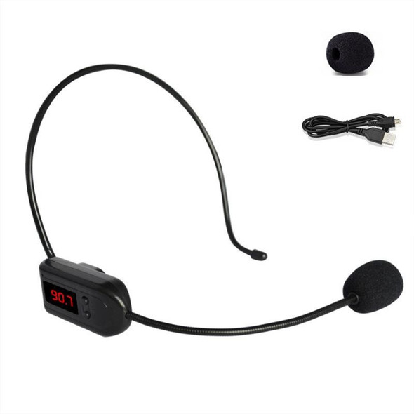 FM Microphone Wireless Headset Small Amplifier Head-Worn Microphone