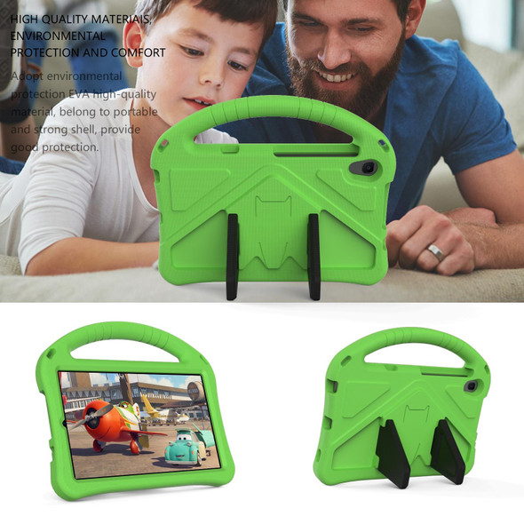 Galaxy Tab A 8.4 (2020) T307 EVA Flat Anti Falling Protective Case Shell with Holder(Green)