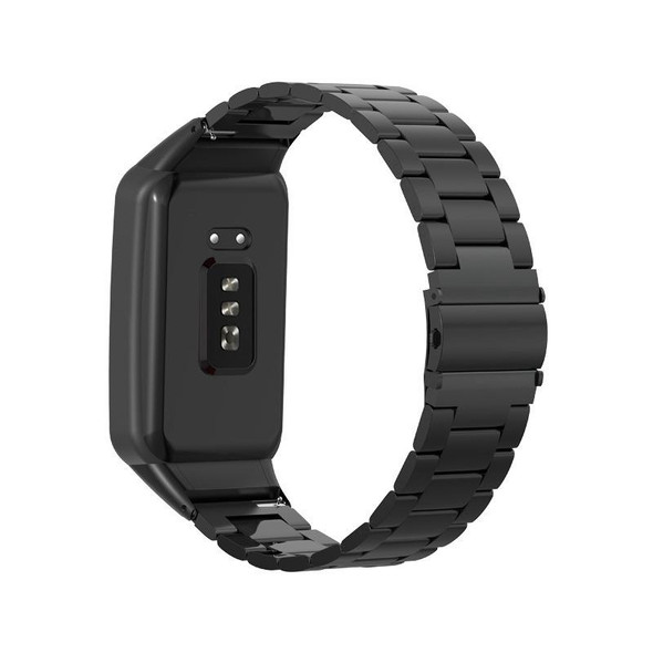 OPPO Watch Free NFC Stainless Steel Three-bead Watch Band(Black)
