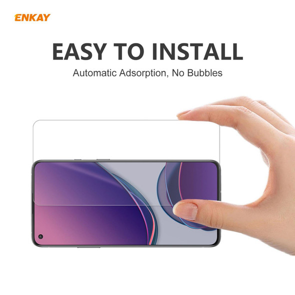 OnePlus 8T 10 PCS ENKAY Hat-Prince 0.26mm 9H 2.5D Curved Edge Tempered Glass Film