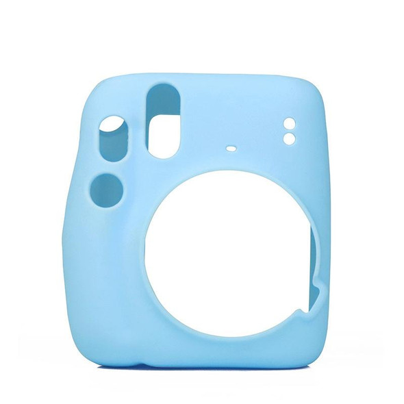 Camera Jelly Color Silicone Protective Cover - Fujifilm Instax mini 11(Blue)